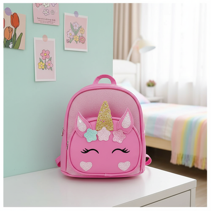 pink unicorn backpack - lifestyle