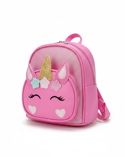 pink unicorn backpack - white-bg