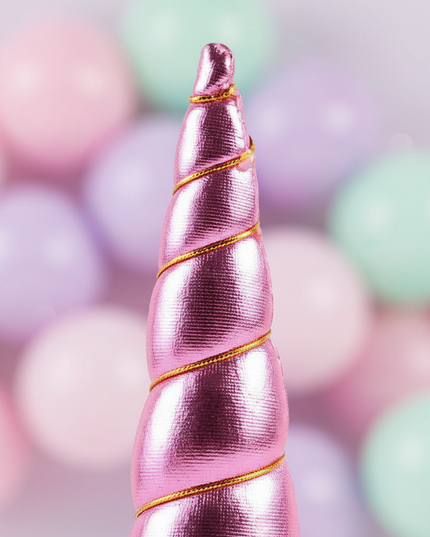 pink unicorn headband - detail