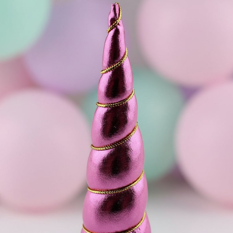 pink unicorn horn diy set - detail