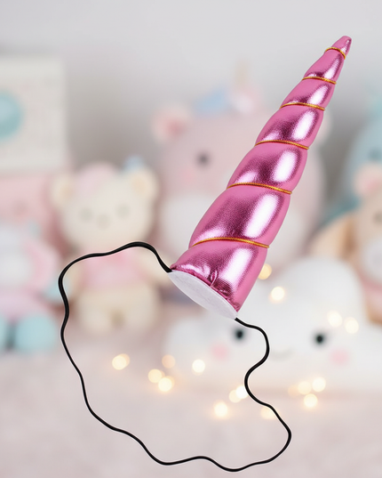 pink unicorn horn elastic - lifestyle