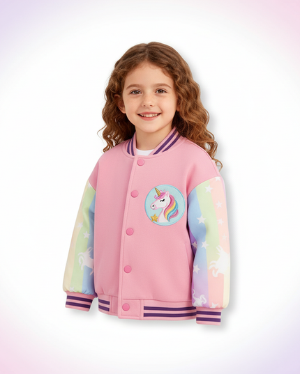 pink unicorn jacket - white-bg