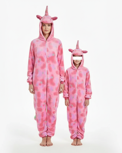 pink unicorn onesie adults - white-bg