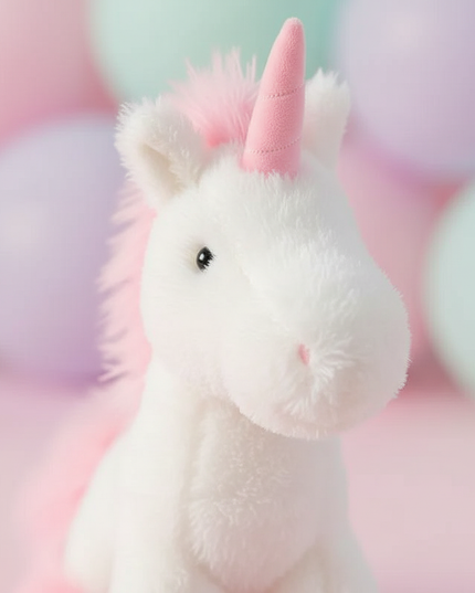 pink unicorn pillow - detail