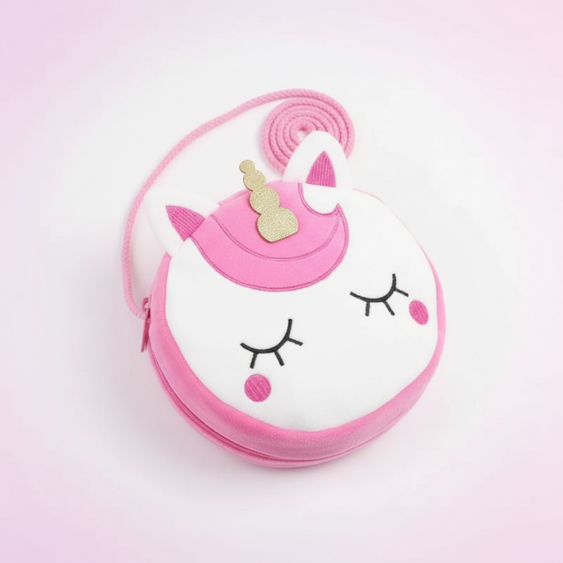 pink unicorn purse - white-bg