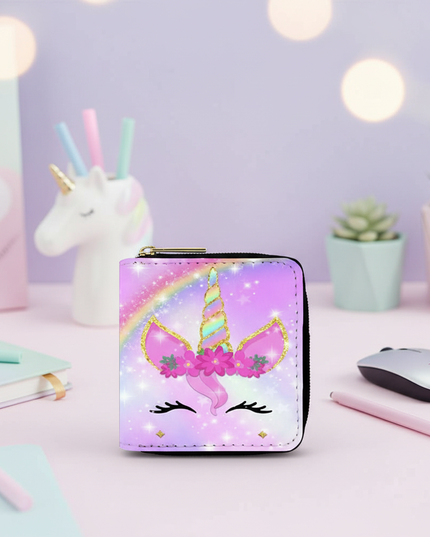 pink unicorn wallet - lifestyle