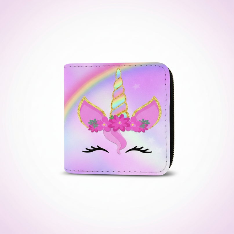pink unicorn wallet - white-bg