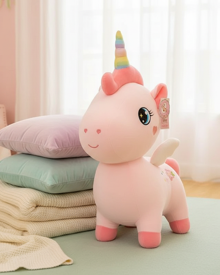 pink winged unicorn plush - lifestyle