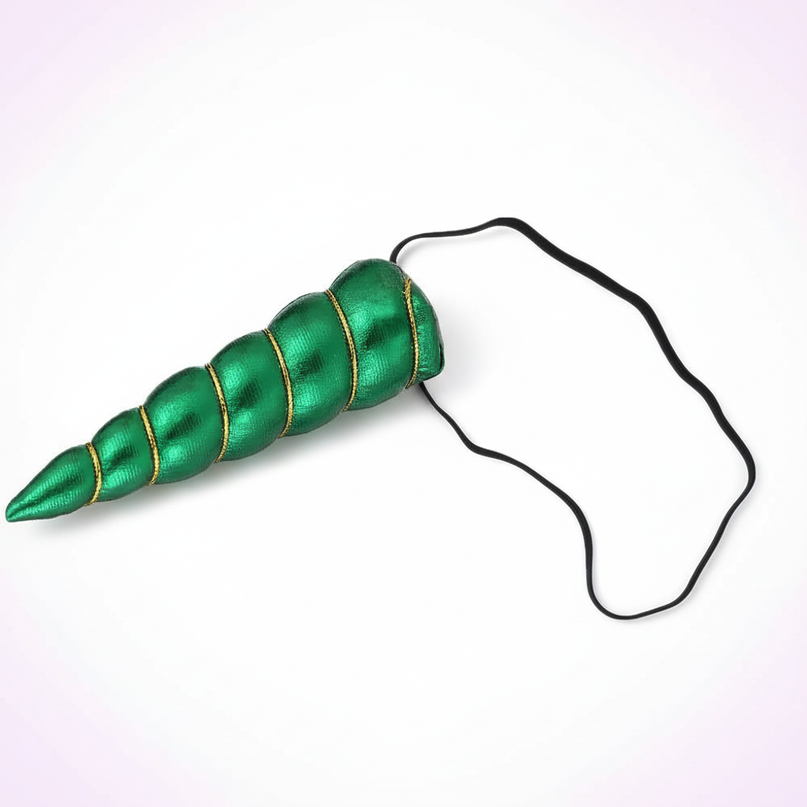 pistachio unicorn headband - white-bg