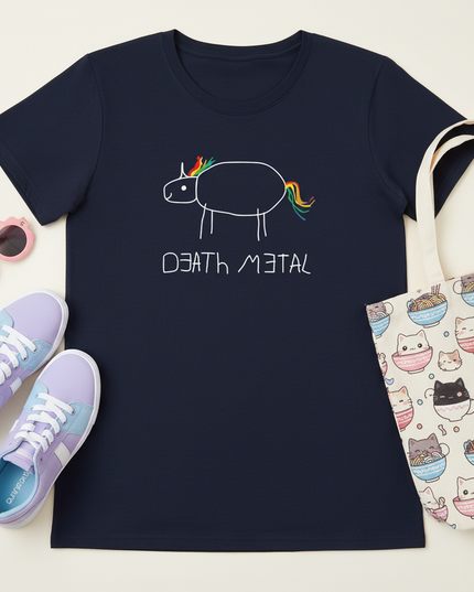 plus size unicorn shirt - flat-lay
