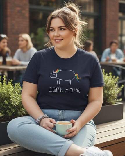 plus size unicorn shirt - lifestyle