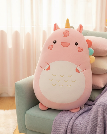 plush unicorn pillow - lifestyle