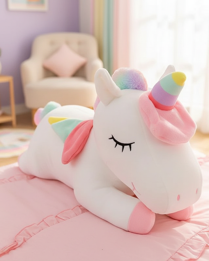 plush unicorn rainbow - lifestyle