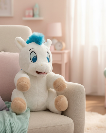 plush unicorn toy - lifestyle