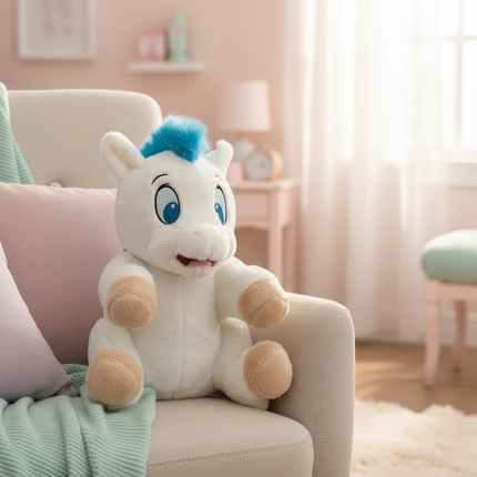 plush unicorn toy - lifestyle