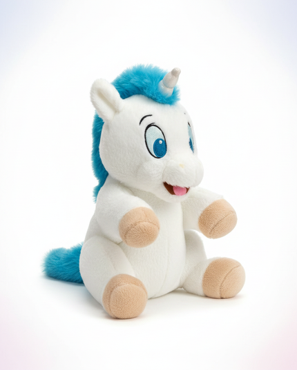 plush unicorn toy - white-bg