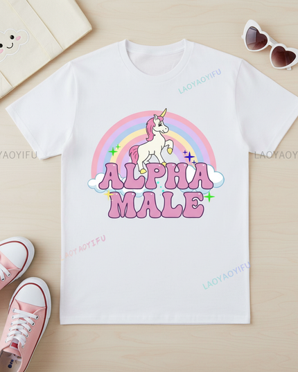 pride unicorn shirt - flat-lay