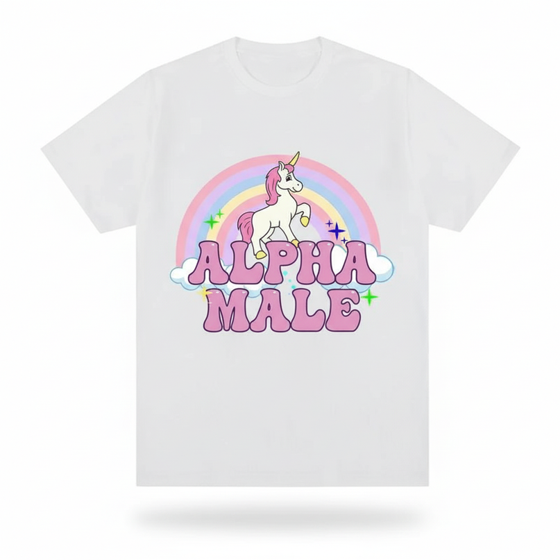 pride unicorn shirt - white-bg