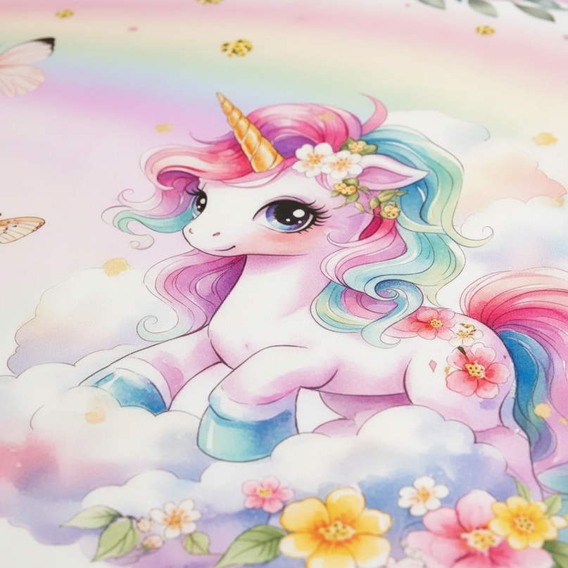 princess unicorn bedding - detail