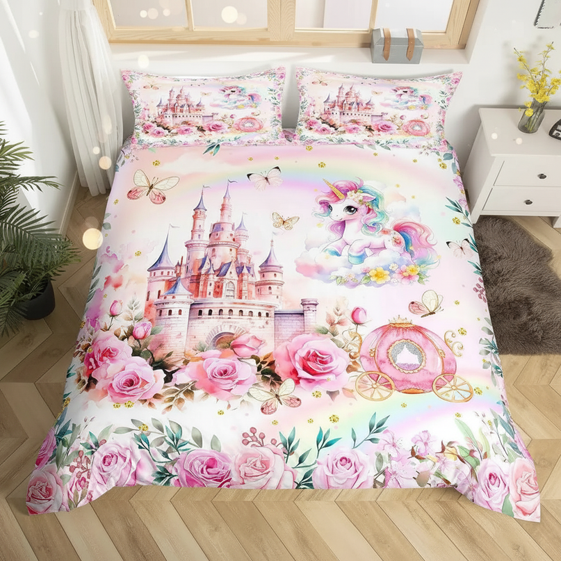 princess unicorn bedding - lifestyle