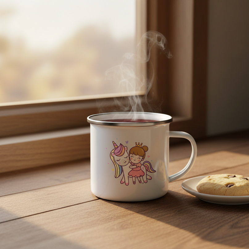 princess unicorn mug - lifestyle