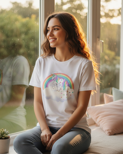 princess unicorn shirt - in-use