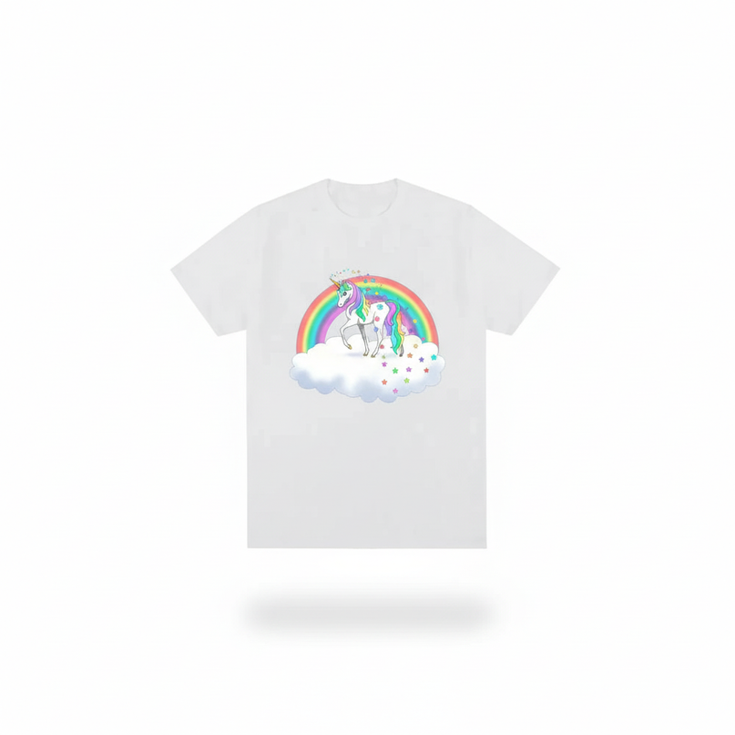 princess unicorn shirt - white-bg