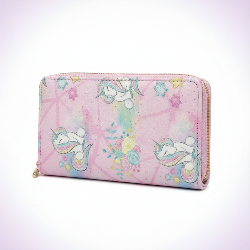 princess unicorn wallet - white-bg