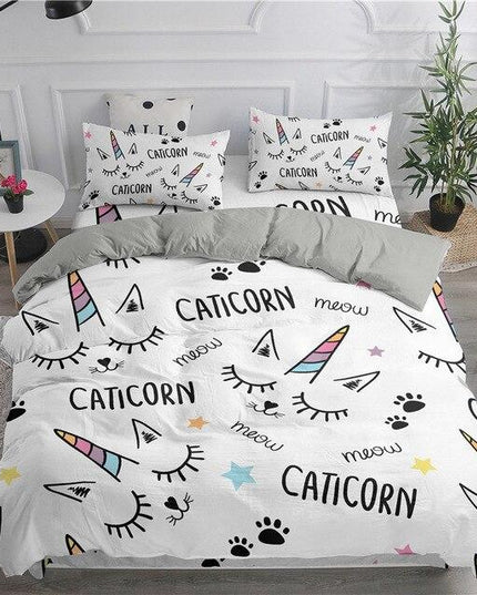 Cat Unicorn Bed Set