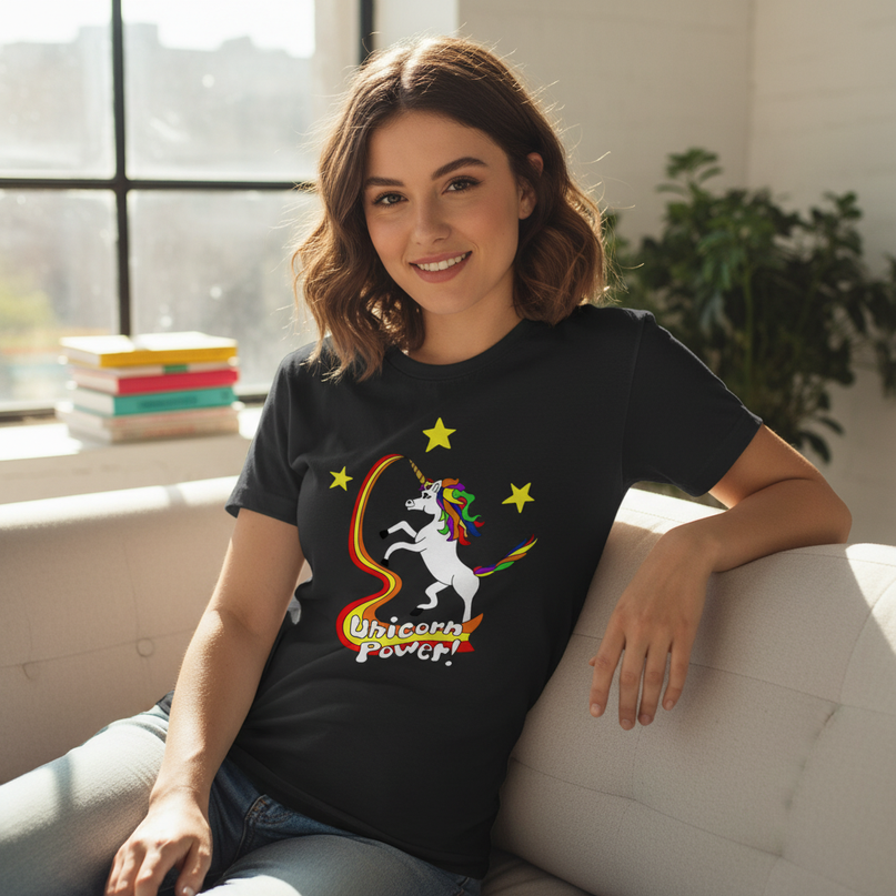 pumpkin unicorn shirt - lifestyle