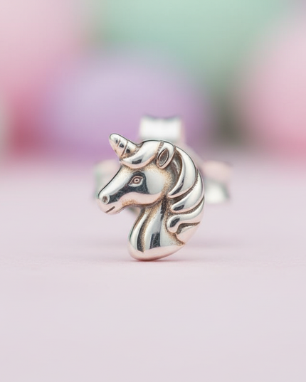 pure unicorn earrings - detail