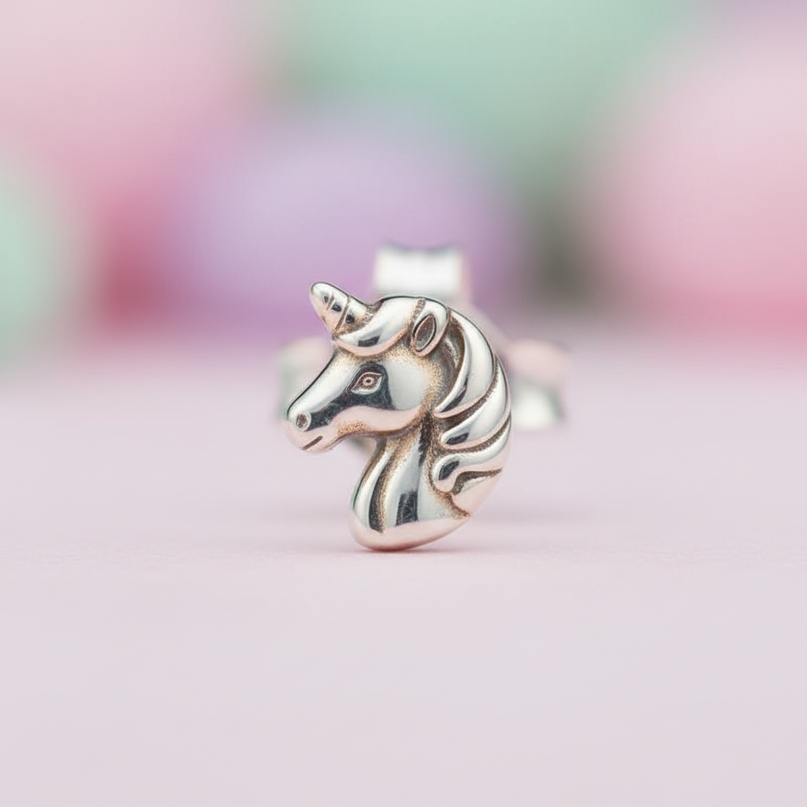 pure unicorn earrings - detail