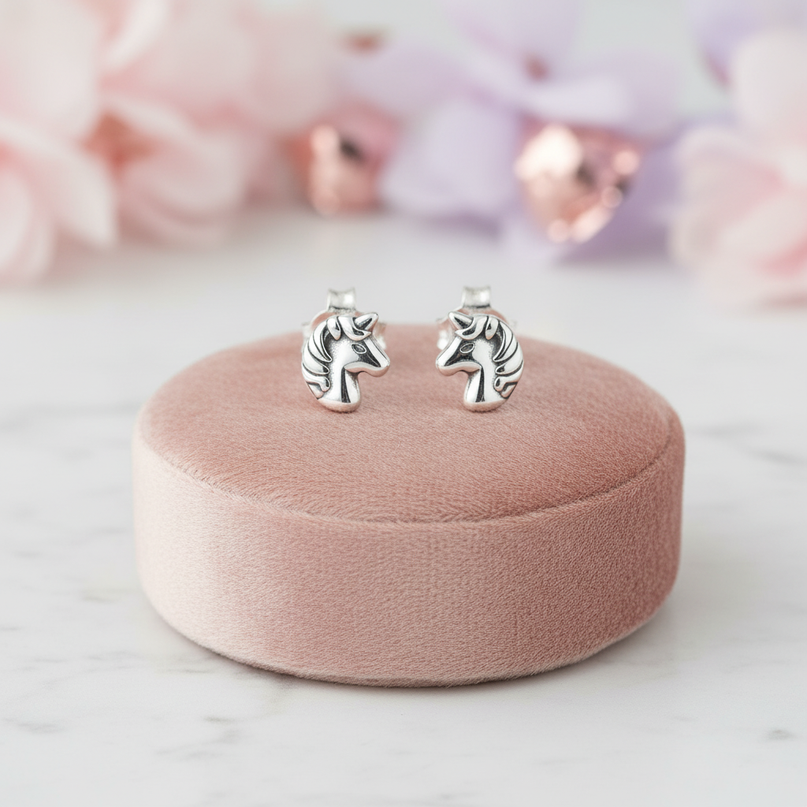 pure unicorn earrings - lifestyle