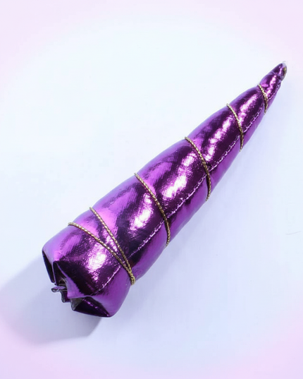 purple felt unicorn horn set - white-bg