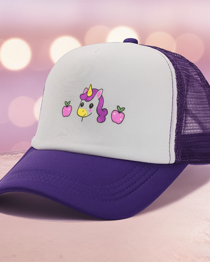 purple unicorn hat - lifestyle