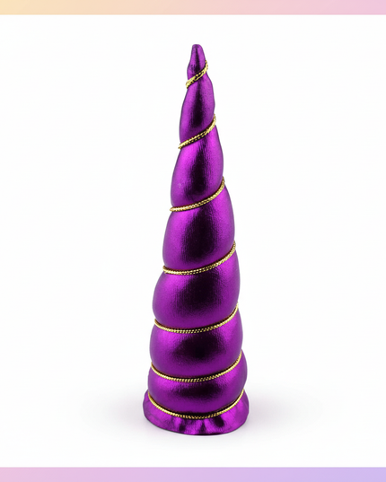 purple unicorn horn craft set - white-bg