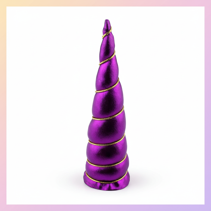 purple unicorn horn craft set - white-bg