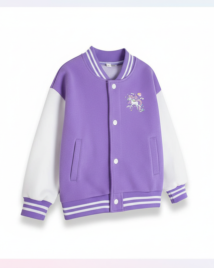 purple unicorn jacket - white-bg