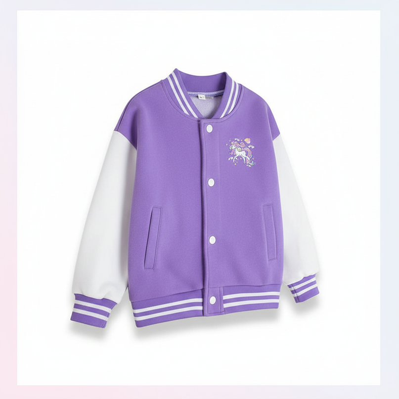 purple unicorn jacket - white-bg