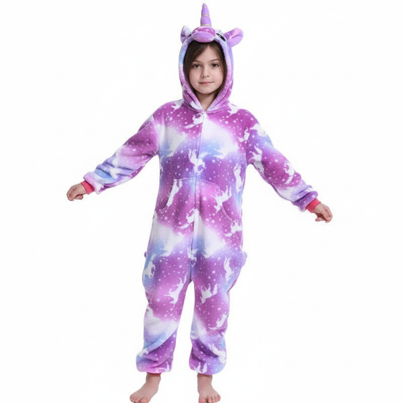 purple unicorn onesie - white-bg