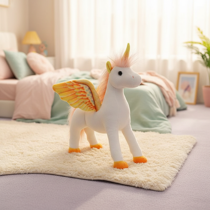 purple unicorn plush toy - lifestyle