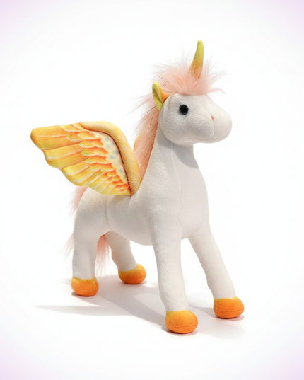 purple unicorn plush toy - white-bg