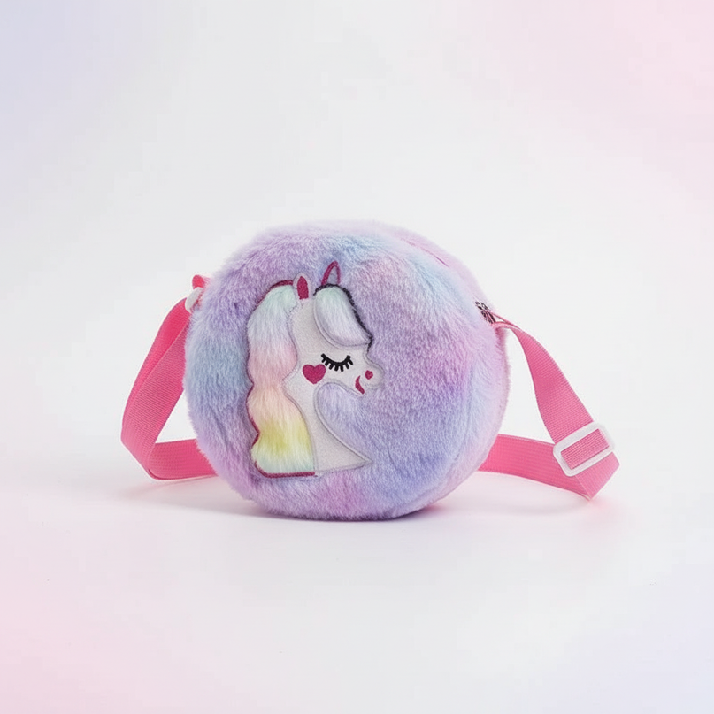purple unicorn purse - white-bg