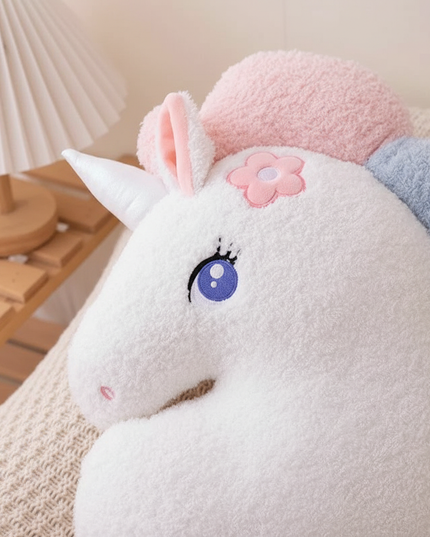 rainbow cloud plush pillow - detail