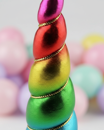 rainbow craft unicorn horn set - detail