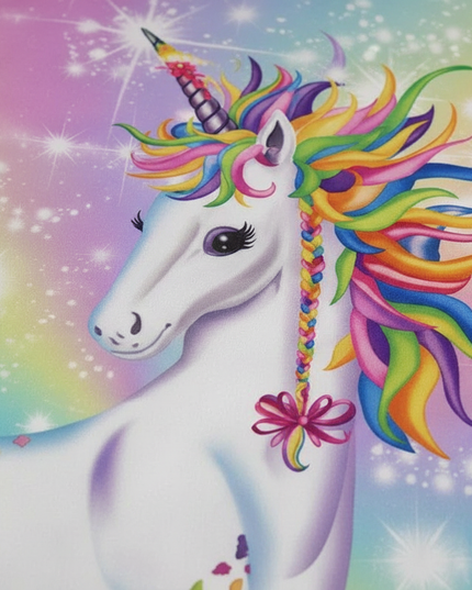 rainbow mama baby unicorn bedding - detail