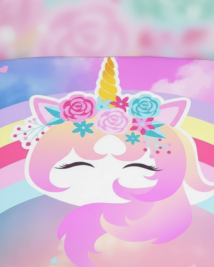 rainbow rose unicorn bedding - detail
