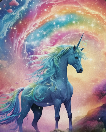 rainbow unicorn backpack - detail