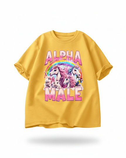 rainbow unicorn birthday shirt - white-bg