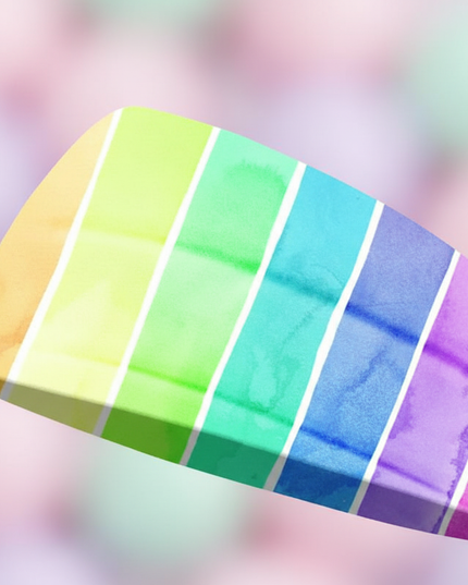 rainbow unicorn elastic headband - detail